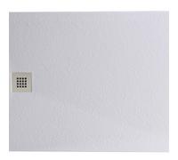 Bathroom Kingdom Oliver Stone Rectangular Shower Tray 1400x800mm in White Bathroom Kingdom White