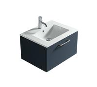 Bathroom Kingdom Piatta Midnight Wall Hung Basin Drawer Vanity 600mm in Blue Bathroom Kingdom Blue
