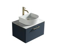 Bathroom Kingdom Piatta Midnight Wall Hung Basin Vanity 600mm Bathroom Kingdom Midnight