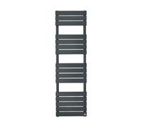 Bathroom Kingdom Queenstown Anthracite Designer Flat Panel Heated Towel Rail 1600x450mm in Grey Bathroom Kingdom Grey