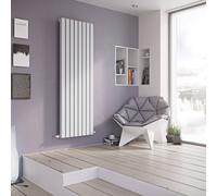 Bathroom Kingdom Vulkan White Single Square Vertical Radiator 1800x435mm Bathroom Kingdom White