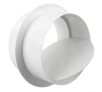 Bathroom Kitchen Exhaust Fan Check Valve PVC Round Pipe Backdraft Damper Ventilation System Air Flow Control One-Way Valve for Air Duct 80mm 100mm 110mm 120mm 150mm 200mm White(120mm)