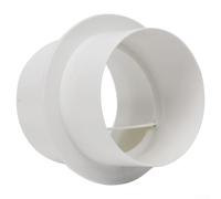 Bathroom Kitchen Exhaust Fan Check Valve PVC Round Pipe Backdraft Damper Ventilation System Air Flow Control One-Way Valve for Air Duct 80mm 100mm 110mm 120mm 150mm 200mm White(80mm)