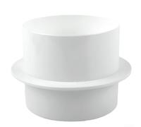 Bathroom Kitchen Exhaust Fan Check Valve PVC Round Pipe Backdraft Damper Ventilation System Air Flow Control One-Way Valve for Air Duct 80mm 100mm 110mm 120mm 150mm 200mm White(100mm)