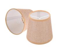 Bathroom Lampshade 2 Pcs Fabric Lampshade E14 Base Table Desk Bedside Lamps Shades Cloth Iron Material Soft Light Home Decor Lighting Accessories