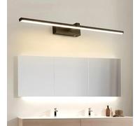 Bathroom LED Rechargeable Wall Light Linear Unlimited Dimming Touch Switch Bedroom Mirror Front Remote Control Modern Home(Black 60cm)