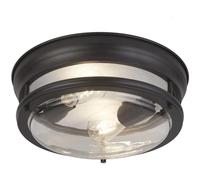 Bathroom Light Black Glasgow IP44 350mm Searchlight 5182BK