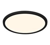 Nordlux Oja Modern Black Plastic Ceiling Light - Bathroom, En-Suite, Kitchen Mains LED