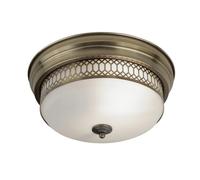 Searchlight 4132-2AB Edinburgh Light, IP44, antique brass, 350mm