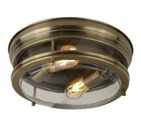 Bathroom Light Brass Glasgow IP44 Antique 350mm Searchlight 5182AB