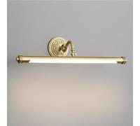 Bathroom Light Fixture Over Mirror d Wall Lamp,Angle Adjustable LED Modern Vanity Wall Light,Brushed Brass Vanity Wall Light Strip for Bedroom Living Room Study Room Dining Room Stairs Porc