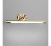 Bathroom Light Fixture Over Mirror d Wall Lamp,Angle Adjustable LED Modern Vanity Wall Light,Brushed Brass Vanity Wall Light Strip for Bedroom Living Room Study Room Dining Room Stairs Porc