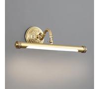 Bathroom Light Fixture Over Mirror d Wall Lamp,Angle Adjustable LED Modern Vanity Wall Light,Brushed Brass Vanity Wall Light Strip for Bedroom Living Room Study Room Dining Room Stairs Porc