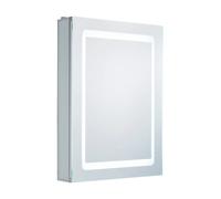 Bathroom Light Mirror Arte LED Illuminated Cabinet IP44 Shaver Socket Demister