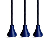Bathroom Light Pull Cord and Handle, Navy Blue String, Acorn and Connector. Pack Of Three.