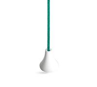 Bathroom Light Pull Cord Strings. Choice of Cord Colours, with Ice White Connector and Acorn, from Sleeklight™ (Green)