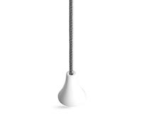 Bathroom Light Pull Cord Strings. Choice of Cord Colours, with Ice White Connector and Acorn, from Sleeklight™ (Metallic Silver Cord)
