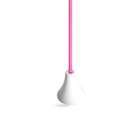 Bathroom Light Pull Cord Strings. Choice of Cord Colours, with Ice White Connector and Acorn, from Sleeklight™ (Bright Pink)