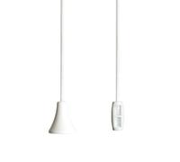 Bathroom Light Pull Cord Strings, Classic Acorn Handle in a Choice of Fun Colours. White Cord. (Ice White)