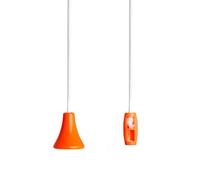 Bathroom Light Pull Cord Strings, Classic Acorn Handle in a Choice of Fun Colours. White Cord. (Orange)