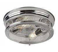 Bathroom Light Silver Glasgow IP44 Chrome 350mm Searchlight 5182CC