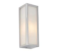 Anson Lighting Nayland Chrome With Frosted Glass Contemporary 1 Light Bathroom Wall Light