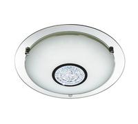 Bathroom Light Silver Portland LED IP44 Chrome 310mm Searchlight 3883-31