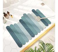 Bathroom Loofah Shower Mat for Inside Shower, Anti Mould PVC Bath Mat Soft Non Slip Bathtub Mat with Drain, Quick Drying Bathroom Wet Shower Areas Mat