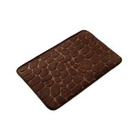 Bathroom Mat 1 Pcs,Cobblestone Embossed Bathroom Bath Mat Non-slip Carpets In Wash Basin Bathtub Side Floor Rug Shower Room Doormat Memory Foam Pad For Bathroom Floor(Coffee)