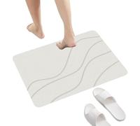 Bathroom Mat - 23.62 Inch Bathroom Floor Rug | Soft Super Absorbent Diatomaceous Earth with Rubber Bottom Pad for Stability Child Safety Elderly Protection Home