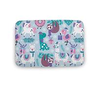 Bathroom Mat Animal Llama Bath Mat Soft Non-Slip Water Absorbent Floor Mats, For Garage, Living Room, Toilet, 40X60Cm