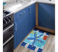 Bathroom Mat Blue Stars Bath Mat Super Thick Bath Rug,Machine Washable,Non-Slip,Super Absorbent,Fluffy,Anti Mould,Extra Soft Bath Rug