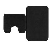 Bathroom Mat Set 2 Piece Fabric Water Absorbent Floor Rug Multi Colours vidaXL