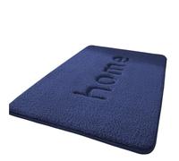 bathroom mat Thickened Bathroom Flannel Floor Mat Toilet Absorbent Carpet Shower Room Non-slip Kitchen Foot Dirt-resistant Door(Blue,500MMx800MM)