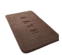bathroom mat Thickened Simple Toilet Absorbent Foot Mat Carpet Bathroom Non-slip Shower Room Household Dirt-resistant Door(Brown,400MMx600MM)