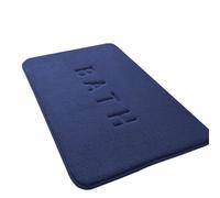 bathroom mat Thickened Simple Toilet Absorbent Foot Mat Carpet Bathroom Non-slip Shower Room Household Dirt-resistant Door(Blue,500MMx800MM)