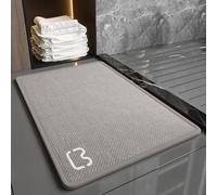 Bathroom Mat With Anti Slip Rubber Bottom, Absorbs Water In 3 Seconds To Keep Floors Dry, Washable And Suitable For Various Bathroom Areas(8)