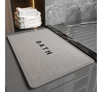 Bathroom Mat With Anti Slip Rubber Bottom, Absorbs Water In 3 Seconds To Keep Floors Dry, Washable And Suitable For Various Bathroom Areas(14)