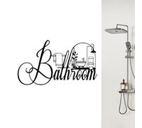 Bathroom Metal Signs,Metal Wall Art Sign for Bathroom | Vintage Home Wall Art Decoration for Dorm Apartment Entryway Farmhouse