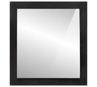 Bathroom Mirror 55x1x60 cm Glass and Solid Wood Mango