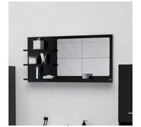 Vidaxl Bathroom Mirror Black 90X10.5X45 Cm Engineered Wood