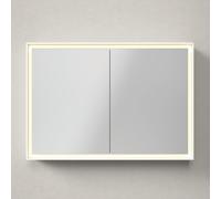 Bathroom Mirror Cabinet Duravit L-Cube 2 doors, E socket, Lower lighting 1000x700mm Graphite Matt LC7552049491010