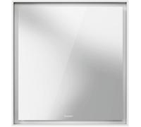 Bathroom Mirror Cabinet Duravit L-Cube left door, F socket, Lower lighting 650x700mm Graphite Matt LC7550L49490010