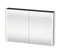 Bathroom Mirror Cabinet Duravit XSquare E socket lighting, 2 doors 1200x800mm Super Mat White XS7114084840000 XS7114084840000