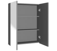 Vidaxl Bathroom Mirror Cabinet 60X15X75 Cm Mdf Anthracite