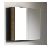 Bathroom Mirror Cabinet Riho Spring 2 doors 800x70mm Just Oak
