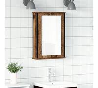 Bathroom Mirror Cabinet Wall Mounted Storage Cabinet Engineered Wood vidaXL