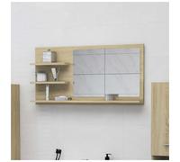 vidaXL Bathroom Mirror Sonoma Oak Engineered Wood Washroom Mirror Furniture