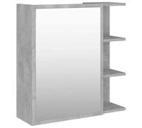 Bathroom Mirror Cabinet Storage Cupboard Side Cabinet Engineered Wood vidaXL