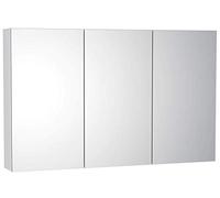 Bathroom Mirror Cabinet Storage & Easy Shaving- Wall Mounted Triple Door White 1200mm
